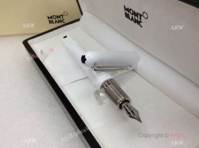 High Quality Mont Blanc Imitation Pens Montblanc M White Fountain Pen